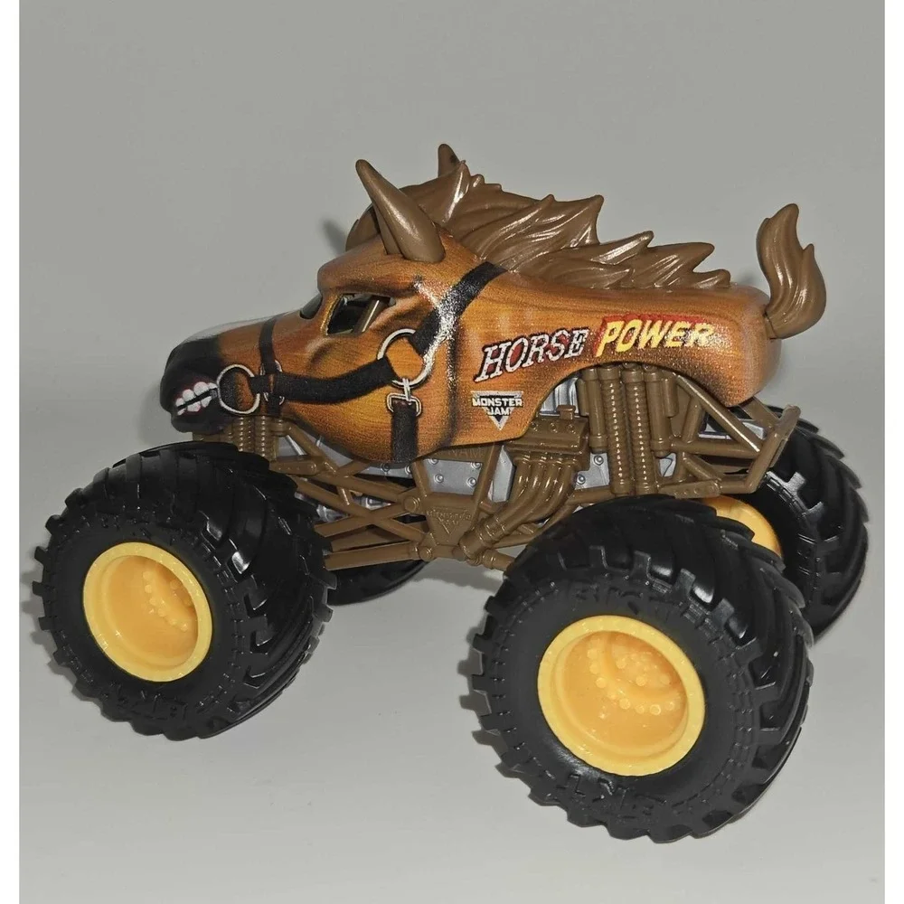 Monster Jam Horse Power Diecast Monster Truck 1:64 Spin Master Brown